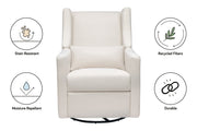 Kiwi Electronic Recliner and Swivel Glider in Eco - Performance Fabric - Cream