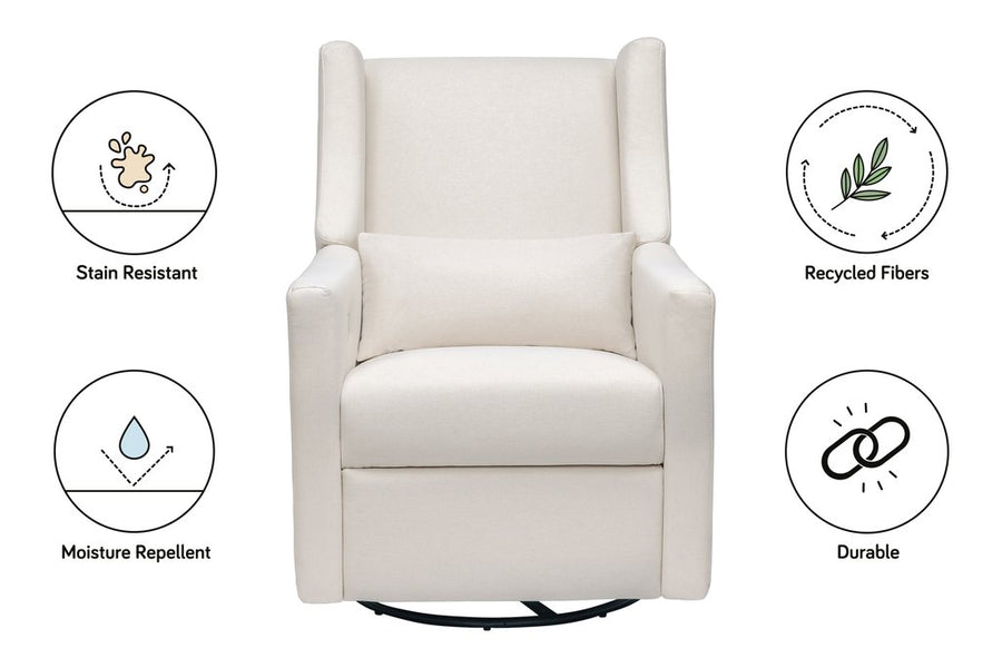 Kiwi Electronic Recliner and Swivel Glider in Eco - Performance Fabric - Cream