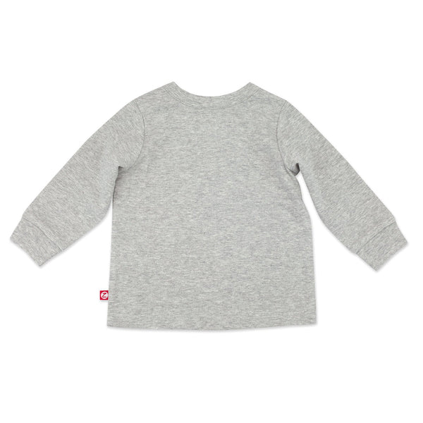 Organic Cotton Long Sleeve Crewneck - Holiday Car